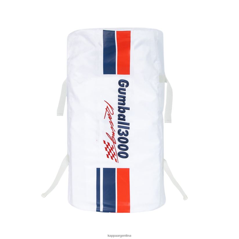 Kappa unisexo auténtica bolsa de lona curzio gumball 3000 blanco 2FJJXV365