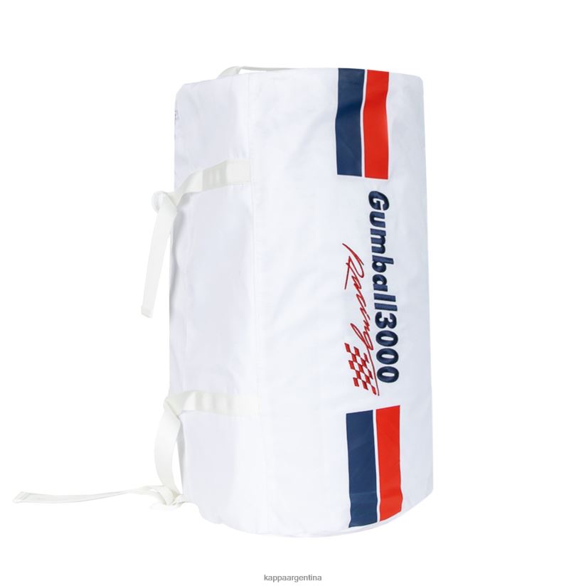 Kappa unisexo auténtica bolsa de lona curzio gumball 3000 blanco 2FJJXV365