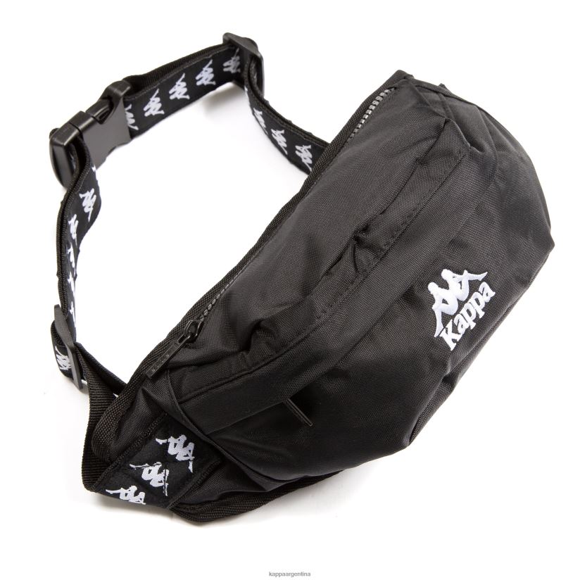 Kappa unisexo bolso 222 banda anais blanco negro 2FJJXV362