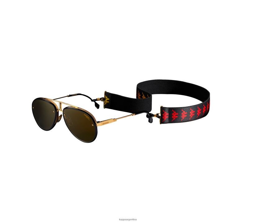 Kappa unisexo gafas de sol de aviador kappa x gumball 3000 x carrera Glory oro negro 2FJJXV343