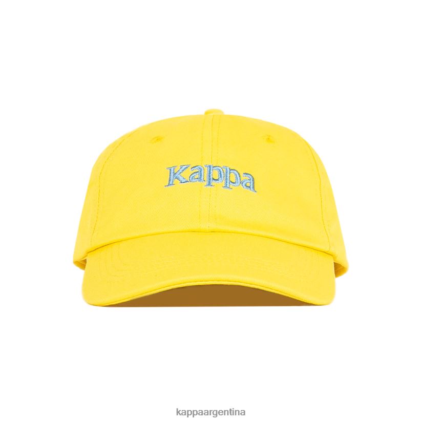 Kappa unisexo Auténtica gorra Hoogeveen. amarillo azul claro 2FJJXV302