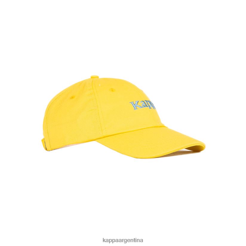 Kappa unisexo Auténtica gorra Hoogeveen. amarillo azul claro 2FJJXV302
