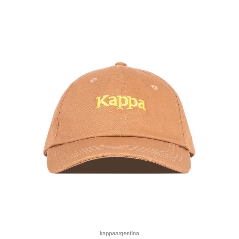 Kappa unisexo Auténtica gorra Hoogeveen. marrón amarillo 2FJJXV303