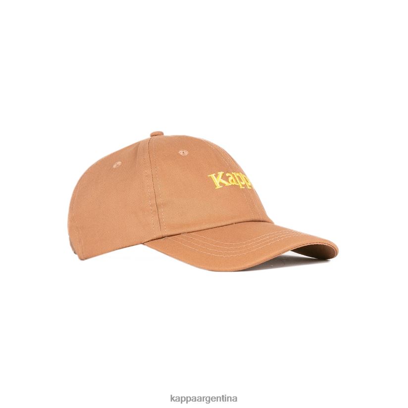 Kappa unisexo Auténtica gorra Hoogeveen. marrón amarillo 2FJJXV303