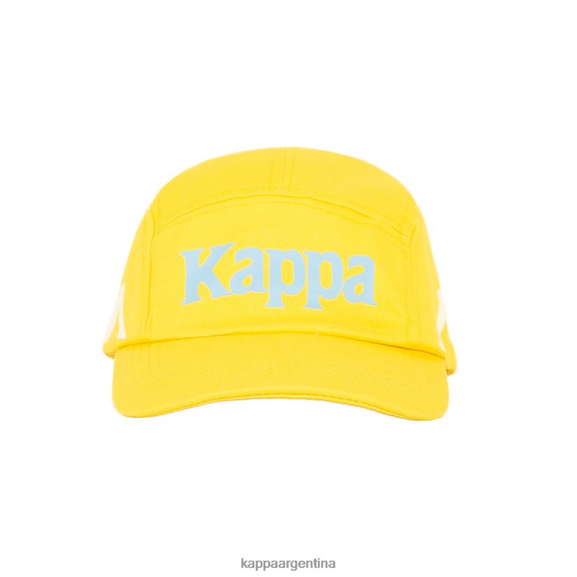 Kappa unisexo gorra anfrei auténtica amarillo azul claro 2FJJXV304