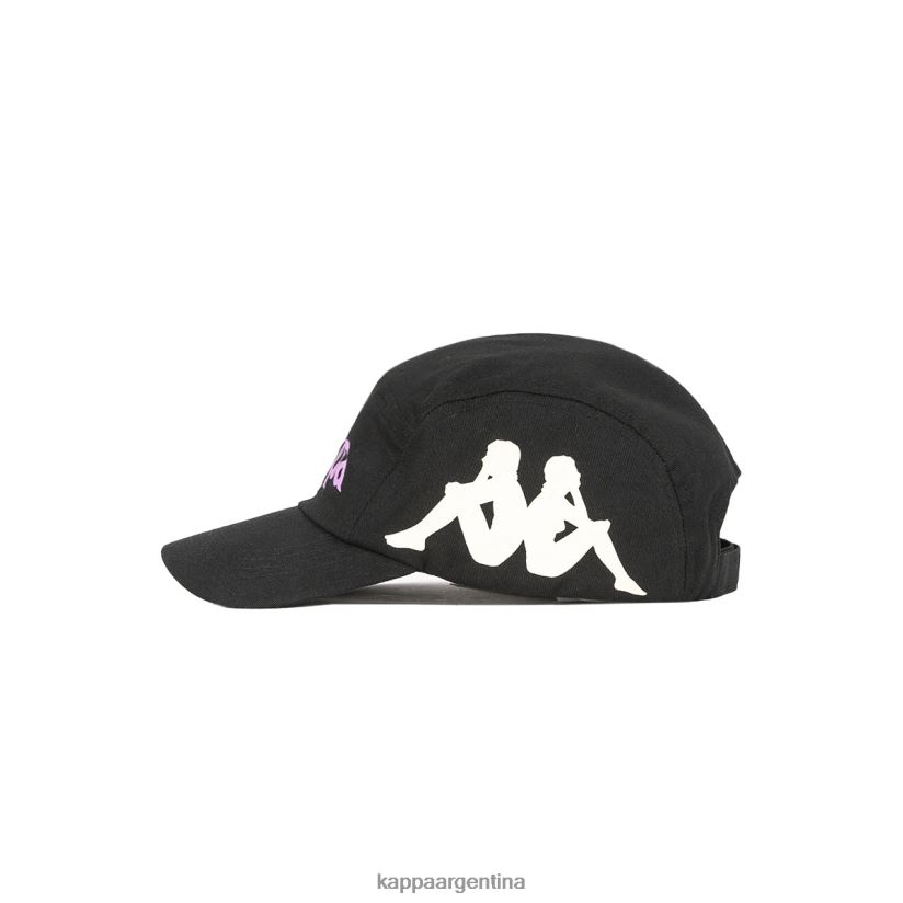 Kappa unisexo gorra anfrei auténtica arena de humo negro 2FJJXV314