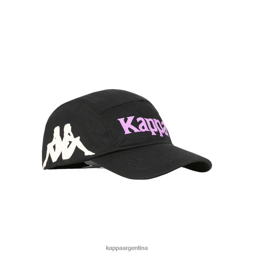 Kappa unisexo gorra anfrei auténtica arena de humo negro 2FJJXV314