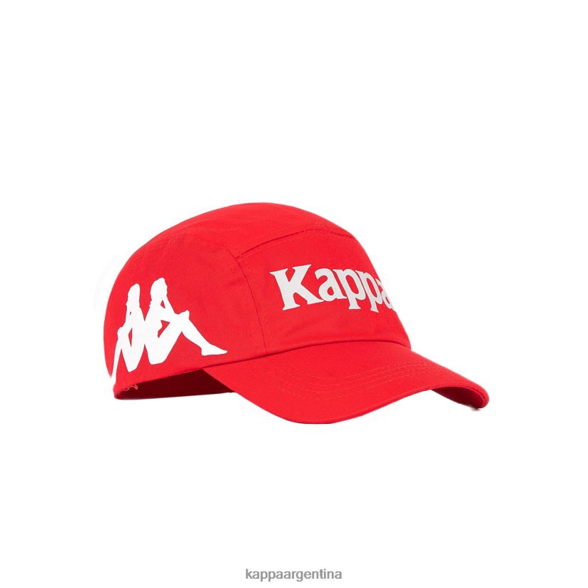 Kappa unisexo gorra anfrei auténtica rojo blanco 2FJJXV295