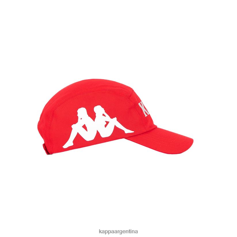 Kappa unisexo gorra anfrei auténtica rojo blanco 2FJJXV295