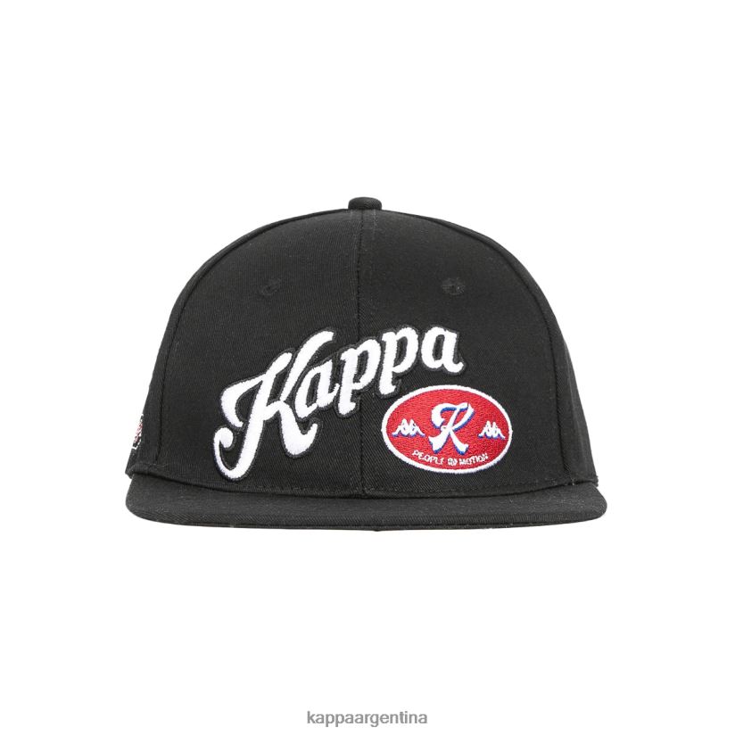 Kappa unisexo gorra de rastrillos auténtica humo negro 2FJJXV329