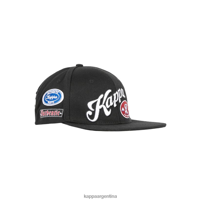 Kappa unisexo gorra de rastrillos auténtica humo negro 2FJJXV329