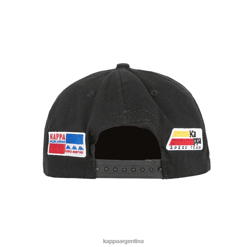 Kappa unisexo gorra de rastrillos auténtica humo negro 2FJJXV329
