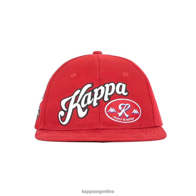 Kappa unisexo gorra de rastrillos auténtica rojo 2FJJXV328