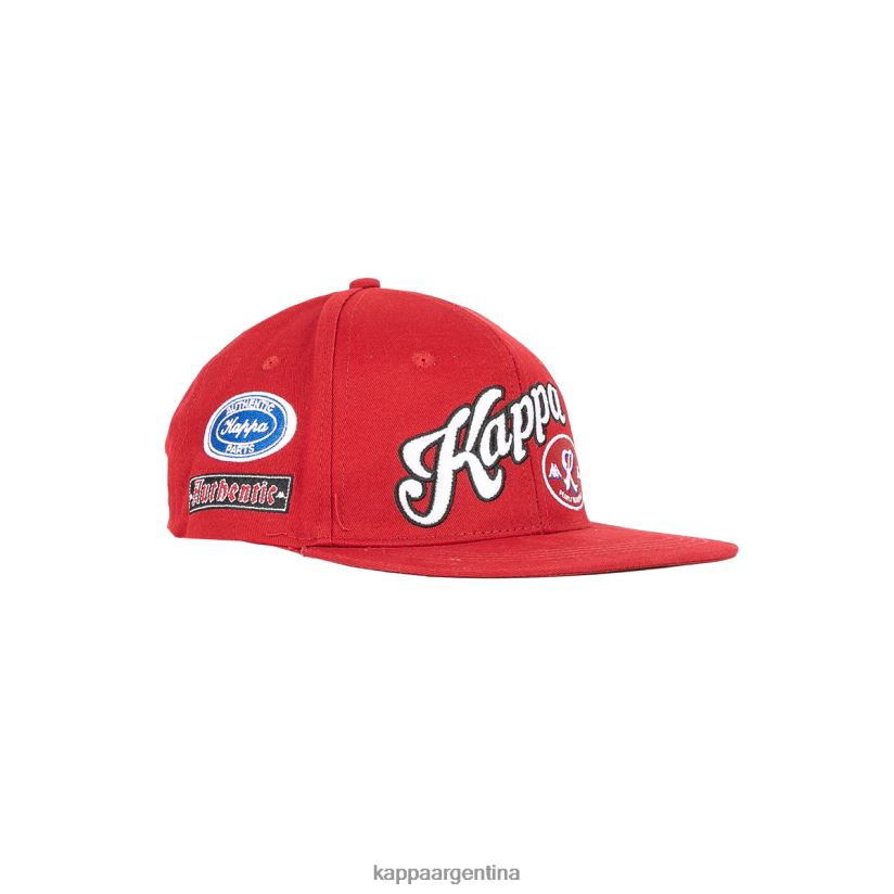 Kappa unisexo gorra de rastrillos auténtica rojo 2FJJXV328