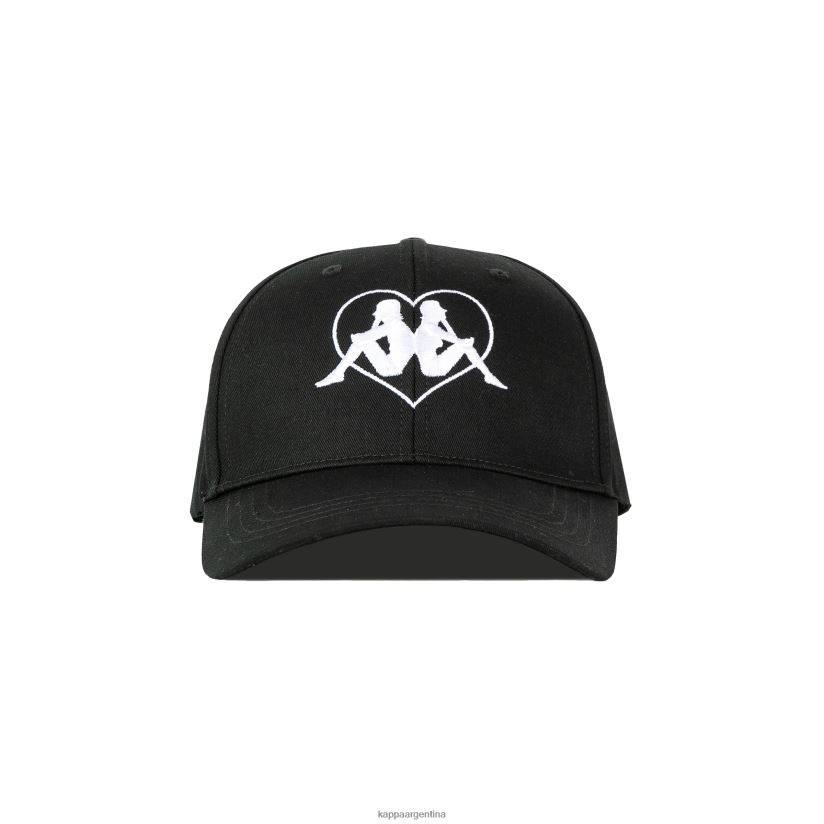 Kappa unisexo gorra opole de amor autentico negro 2FJJXV284