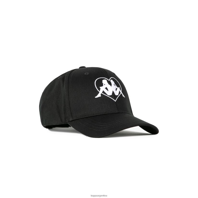 Kappa unisexo gorra opole de amor autentico negro 2FJJXV284