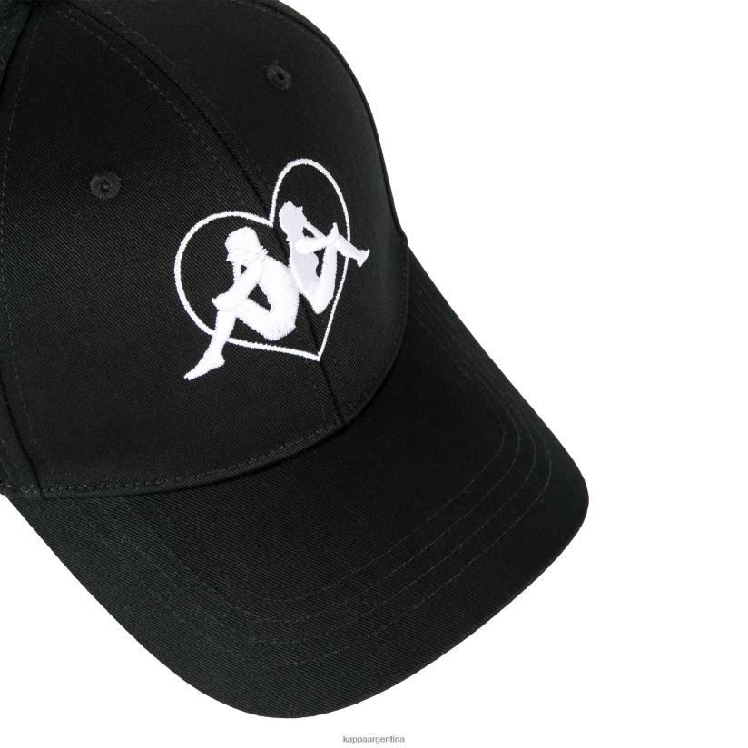 Kappa unisexo gorra opole de amor autentico negro 2FJJXV284