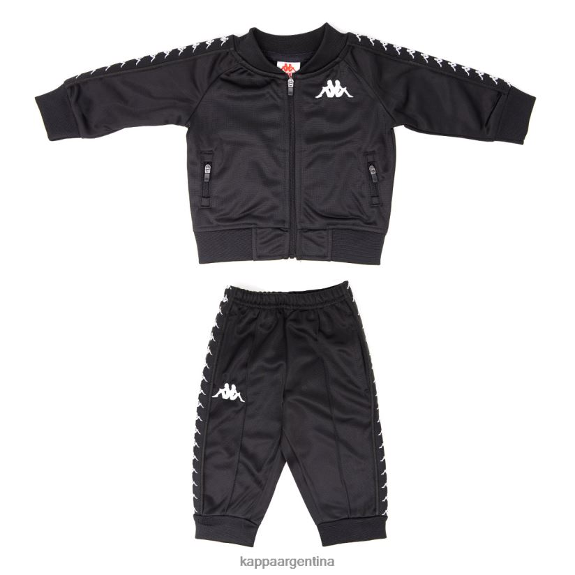 Kappa unisexo chandal bebe 222 banda sbain negro 2FJJXV819