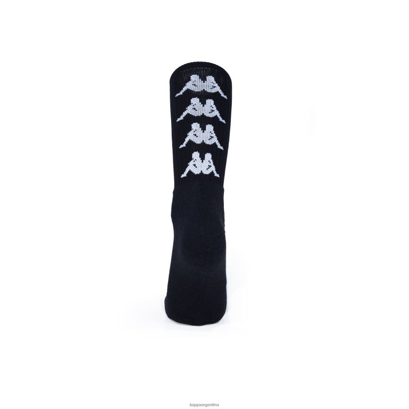 Kappa unisexo calcetines amal auténticos 1 paquete blanco negro 2FJJXV355