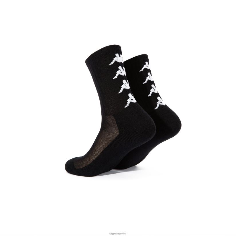 Kappa unisexo calcetines amal auténticos 1 paquete blanco negro 2FJJXV355