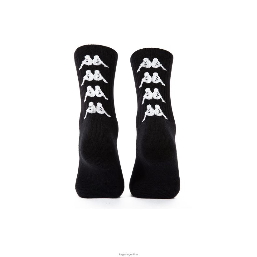 Kappa unisexo calcetines amal auténticos 1 paquete blanco negro 2FJJXV355