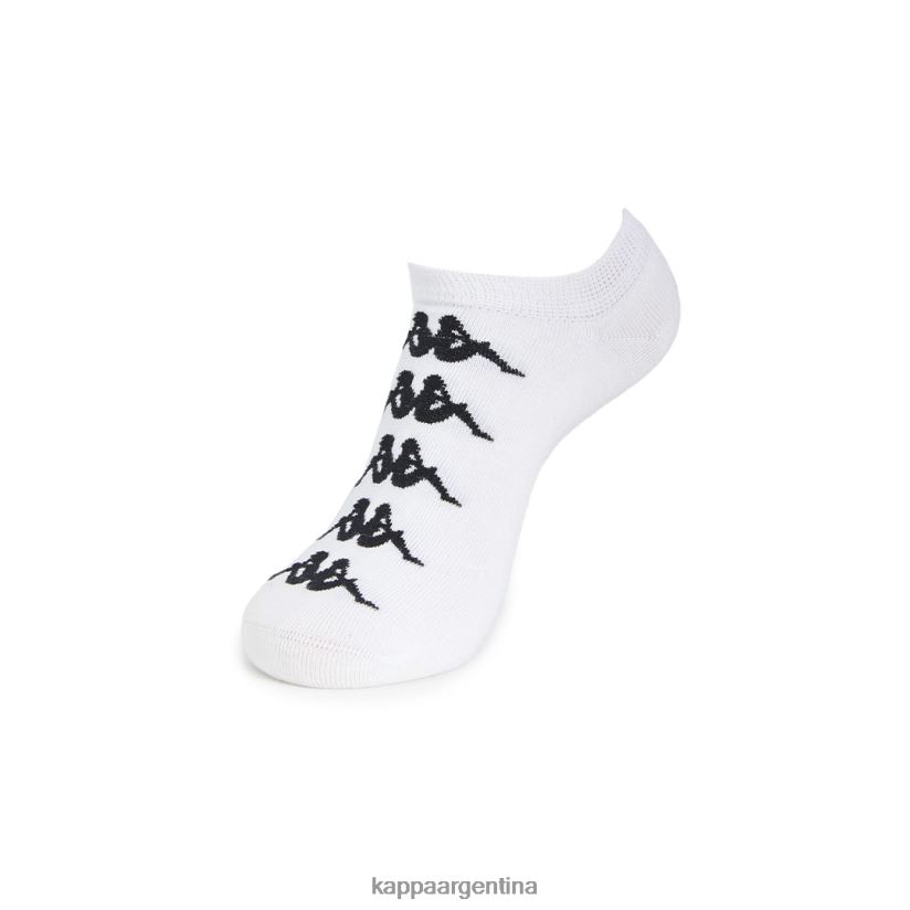 Kappa unisexo calcetines assis auténticos 1 paquete blanco negro 2FJJXV351