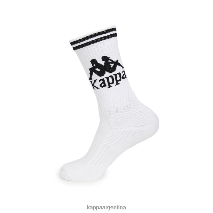 Kappa unisexo calcetines aster auténticos 1 paquete blanco negro 2FJJXV352