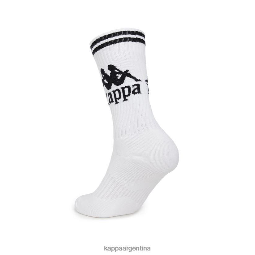 Kappa unisexo calcetines aster auténticos 1 paquete blanco negro 2FJJXV352