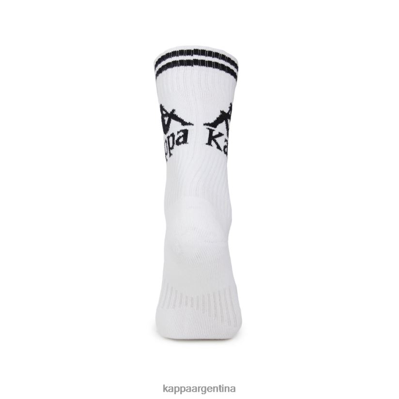 Kappa unisexo calcetines aster auténticos 1 paquete blanco negro 2FJJXV352
