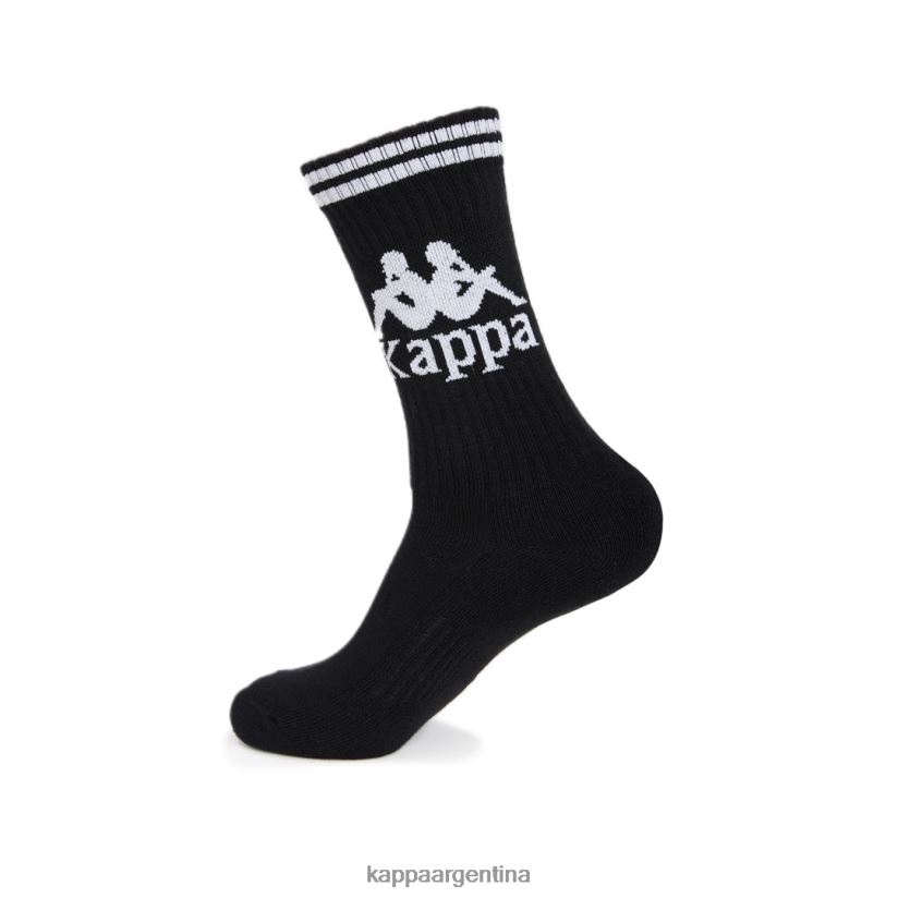 Kappa unisexo calcetines aster auténticos 1 paquete blanco negro 2FJJXV353