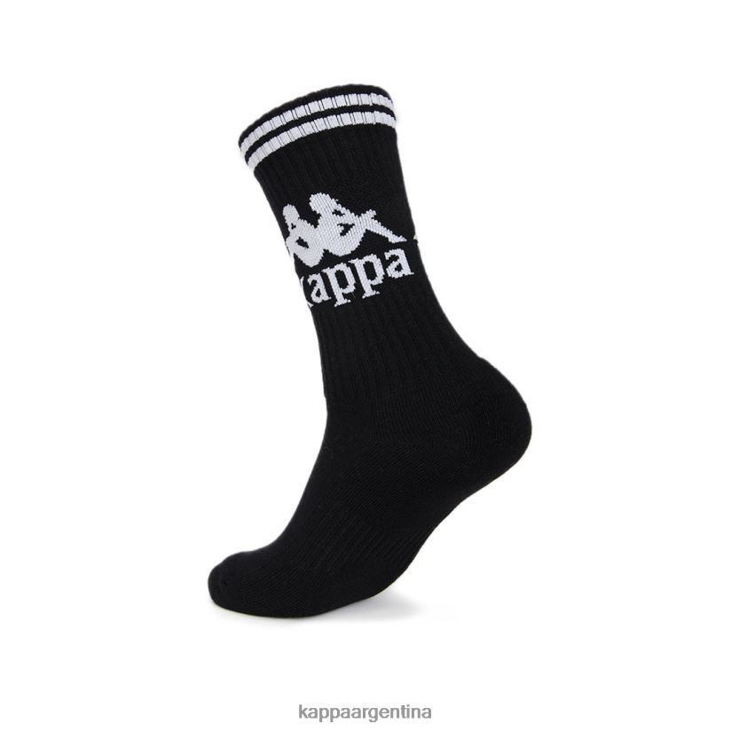 Kappa unisexo calcetines aster auténticos 1 paquete blanco negro 2FJJXV353