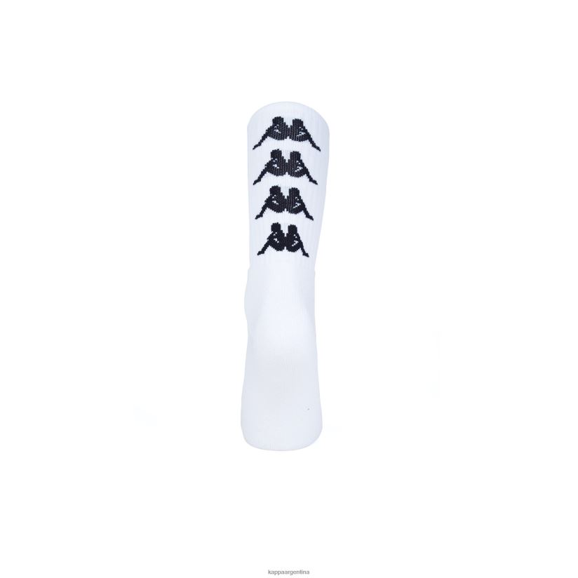 Kappa unisexo paquete de 1 calcetines amal auténticos blanco negro 2FJJXV354
