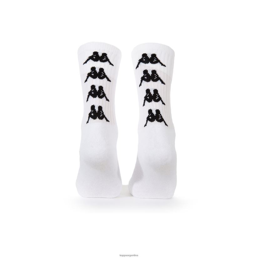 Kappa unisexo paquete de 1 calcetines amal auténticos blanco negro 2FJJXV354