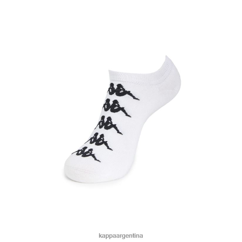 Kappa unisexo paquete de 3 calcetines assis auténticos blanco 2FJJXV346