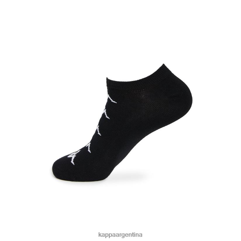 Kappa unisexo paquete de 3 calcetines assis auténticos negro 2FJJXV347