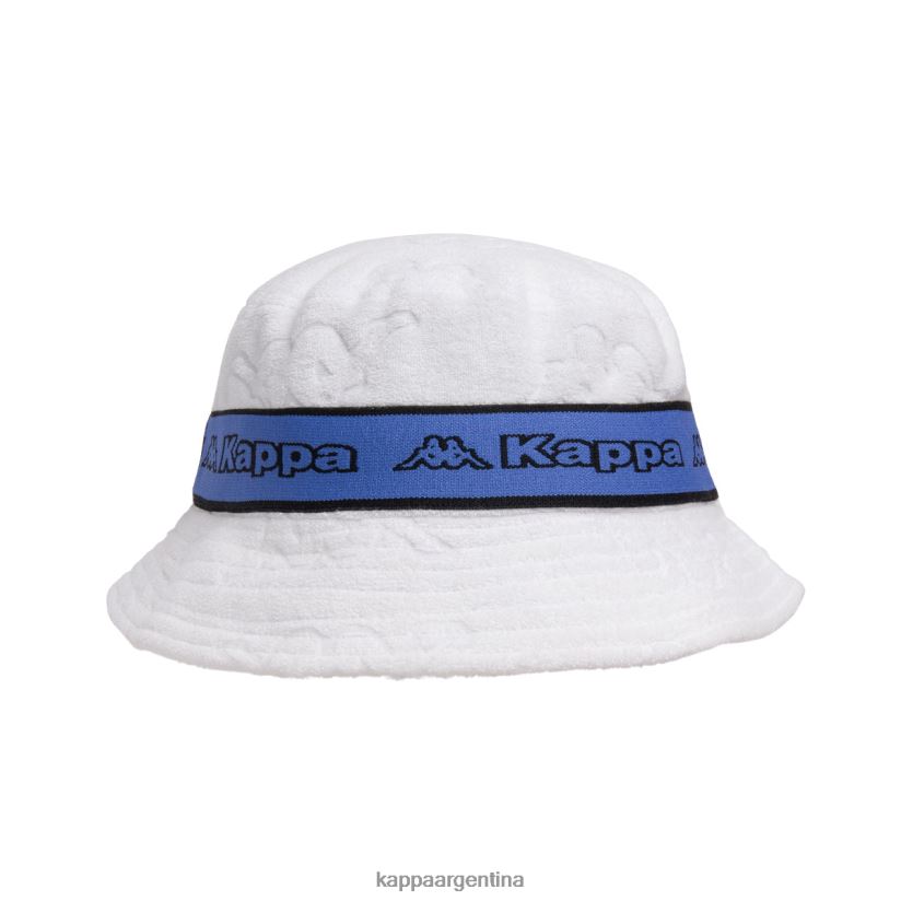 Kappa unisexo sombrero de pescador ello con cinta del logo blanco azul 2FJJXV300