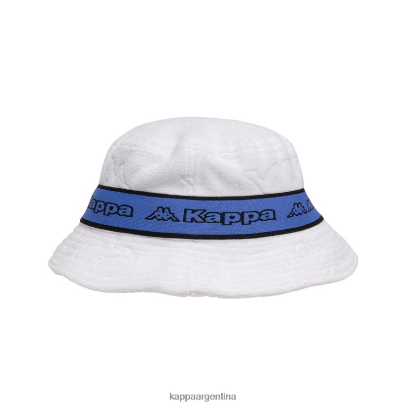 Kappa unisexo sombrero de pescador ello con cinta del logo blanco azul 2FJJXV300