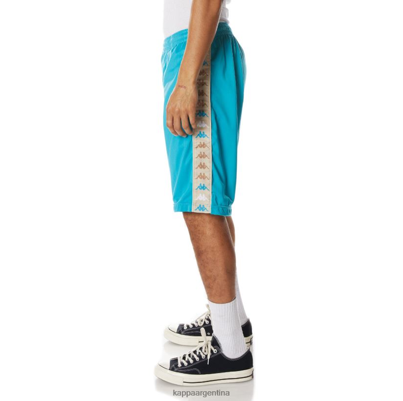 Kappa hombres 222 banda Treadwellzin 2 pantalones cortos aguamarina oscura 2FJJXV261