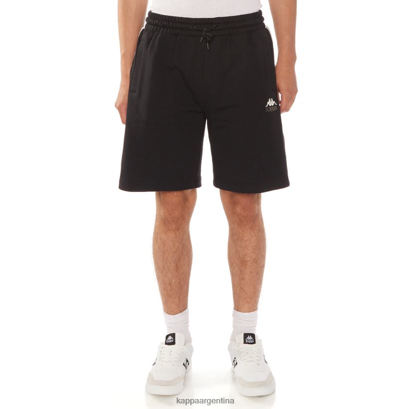 Kappa hombres 222 banda pantalones cortos jared azabache negro 2FJJXV227