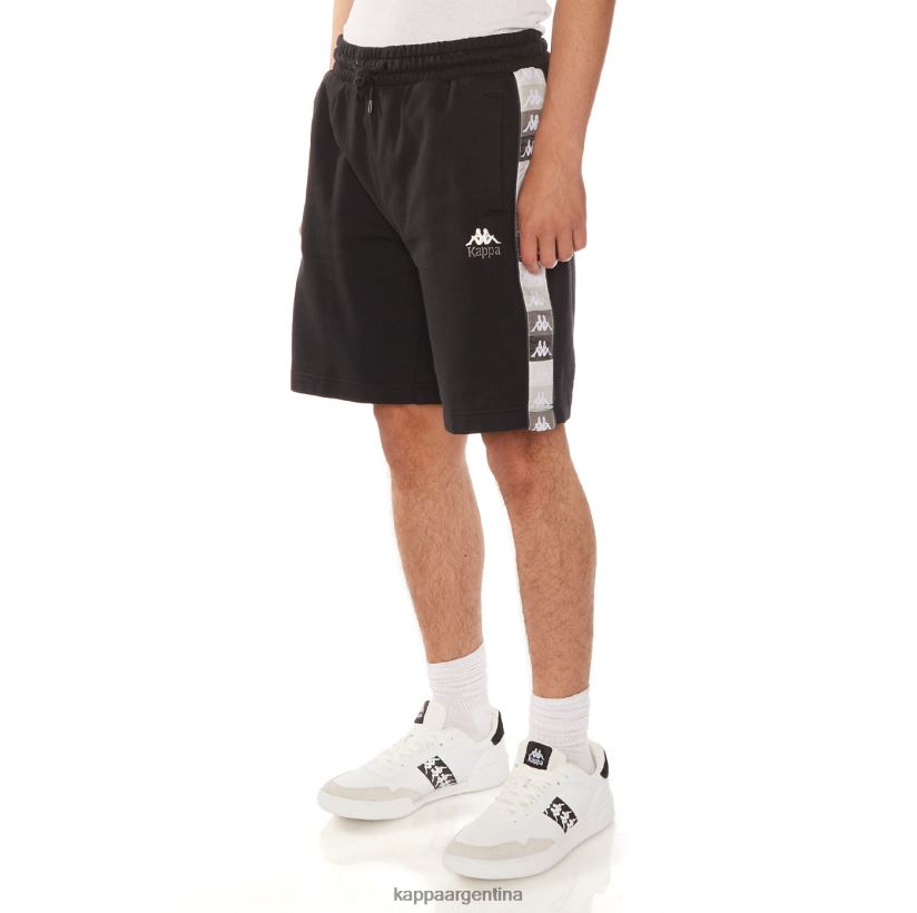 Kappa hombres 222 banda pantalones cortos jared azabache negro 2FJJXV227