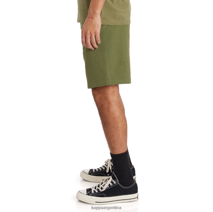 Kappa hombres auténticos pantalones cortos sangone aceituna verde 2FJJXV265