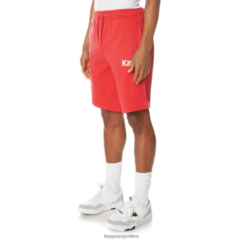 Kappa hombres auténticos pantalones cortos sangone rojo 2FJJXV243
