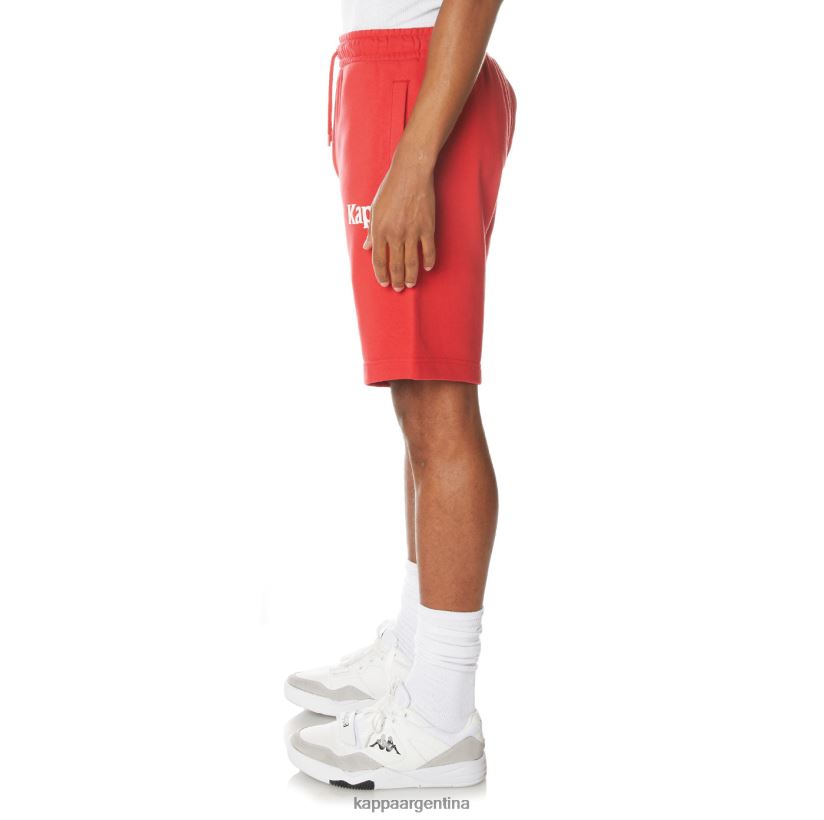 Kappa hombres auténticos pantalones cortos sangone rojo 2FJJXV243