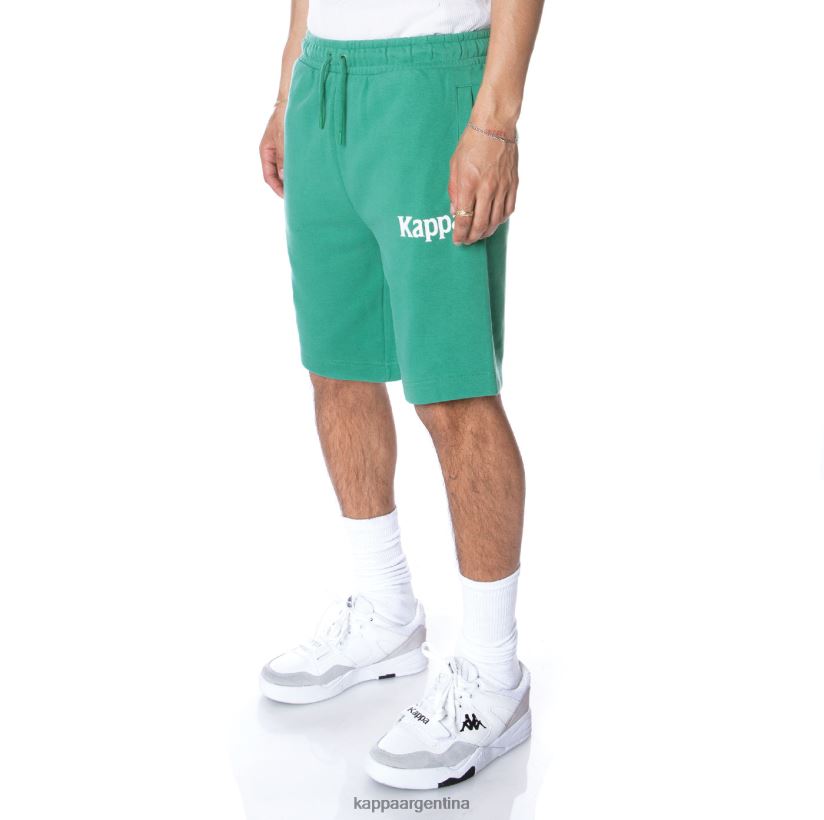 Kappa hombres auténticos pantalones cortos sangone verde 2FJJXV244