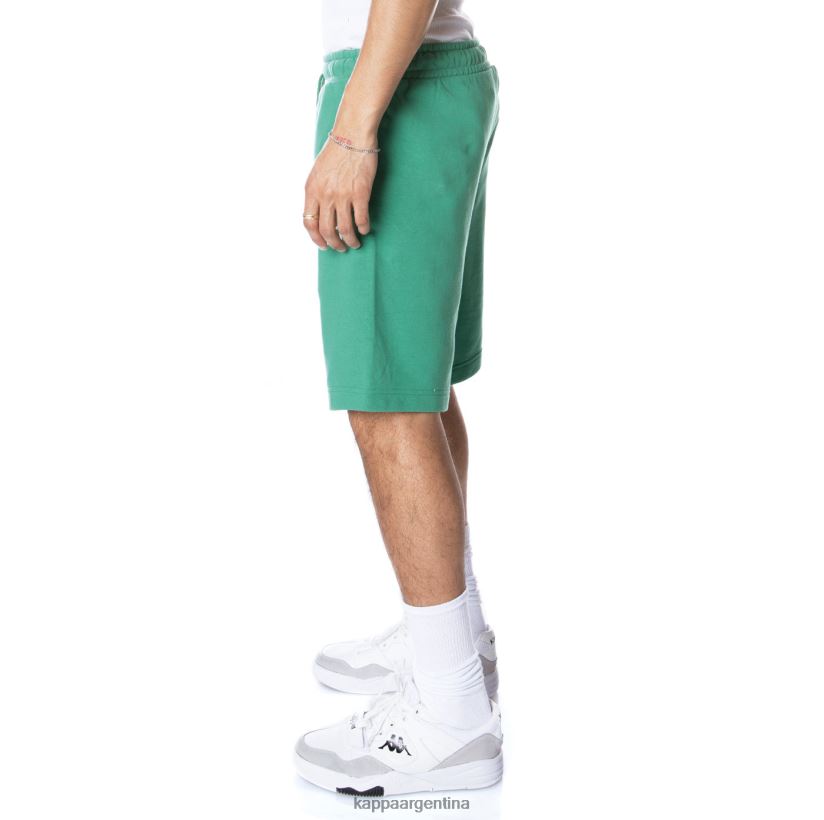 Kappa hombres auténticos pantalones cortos sangone verde 2FJJXV244
