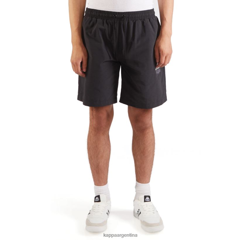 Kappa hombres auténticos pantalones cortos wale azabache negro 2FJJXV238