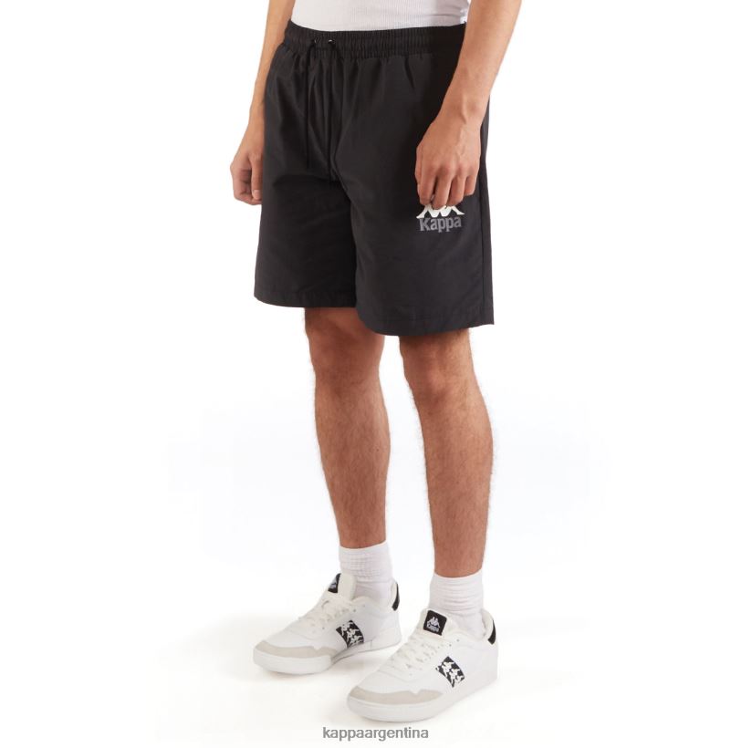 Kappa hombres auténticos pantalones cortos wale azabache negro 2FJJXV238