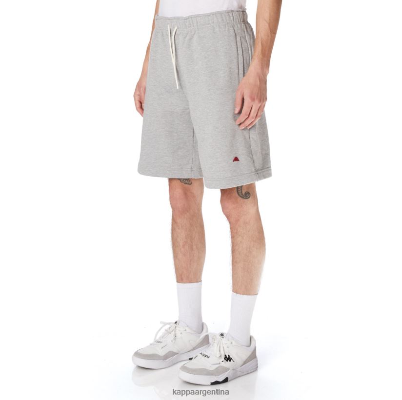 Kappa hombres bata giovani karraway pantalones cortos gris 2FJJXV271