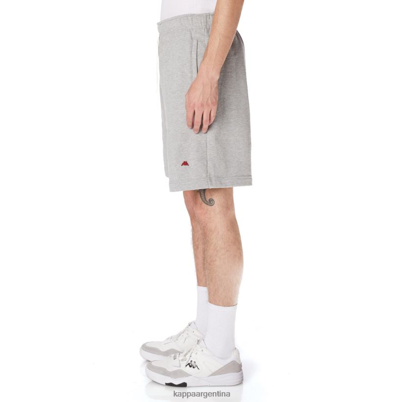 Kappa hombres bata giovani karraway pantalones cortos gris 2FJJXV271
