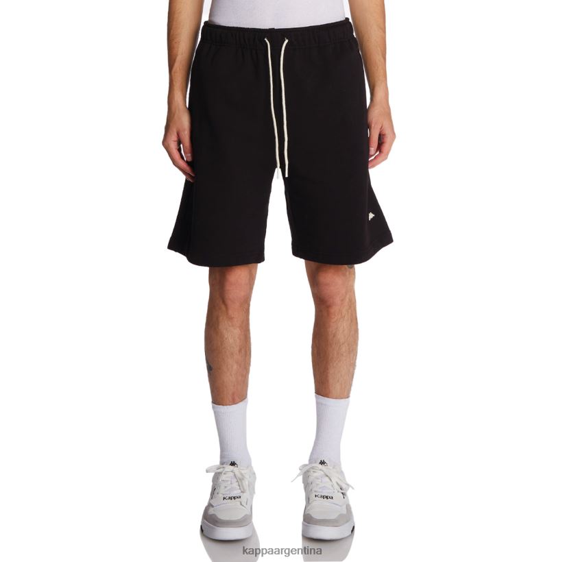 Kappa hombres bata giovani karraway pantalones cortos negro 2FJJXV273
